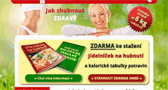 Desktop Screenshot of jakzdravezhubnout.cz