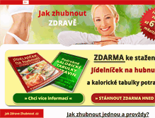 Tablet Screenshot of jakzdravezhubnout.cz